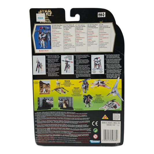 1996 Star Wars Power of the Force II - Deluxe Series Boba Fett (Deluxe, with Wing-Blast Rocketpack) Back view