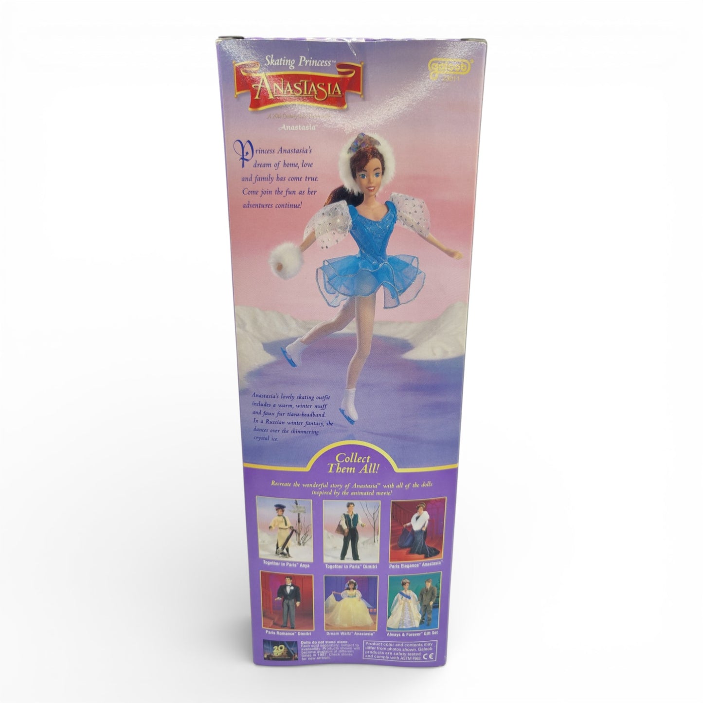 1997 Anastasia Skating Princess Series Anastasia doll — Back view