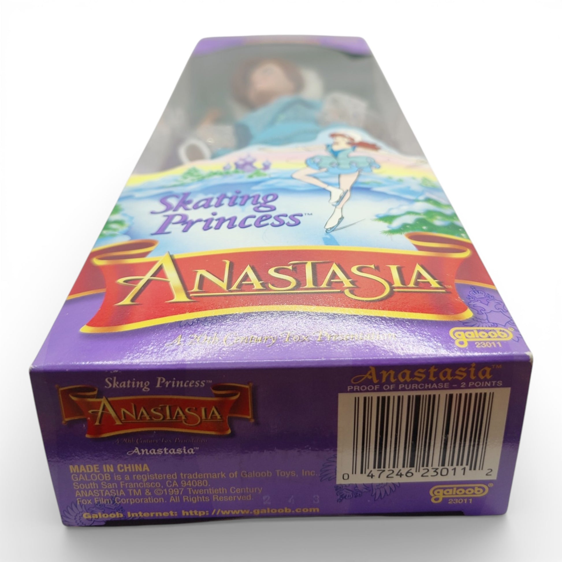1997 Anastasia Skating Princess Series Anastasia doll — Bottom view