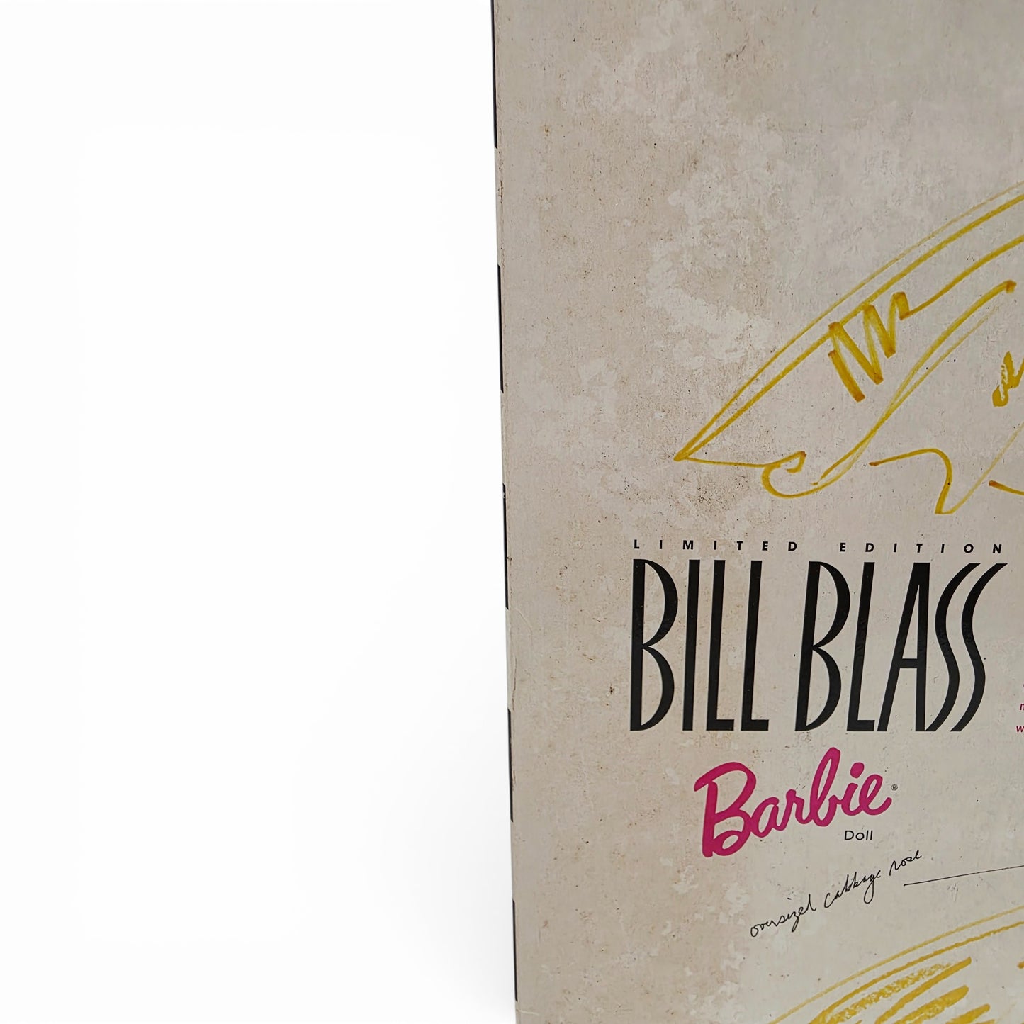Vintage 1990s doll. Bill Blass Designer Barbie. Limited Edition. Defect 1 view.