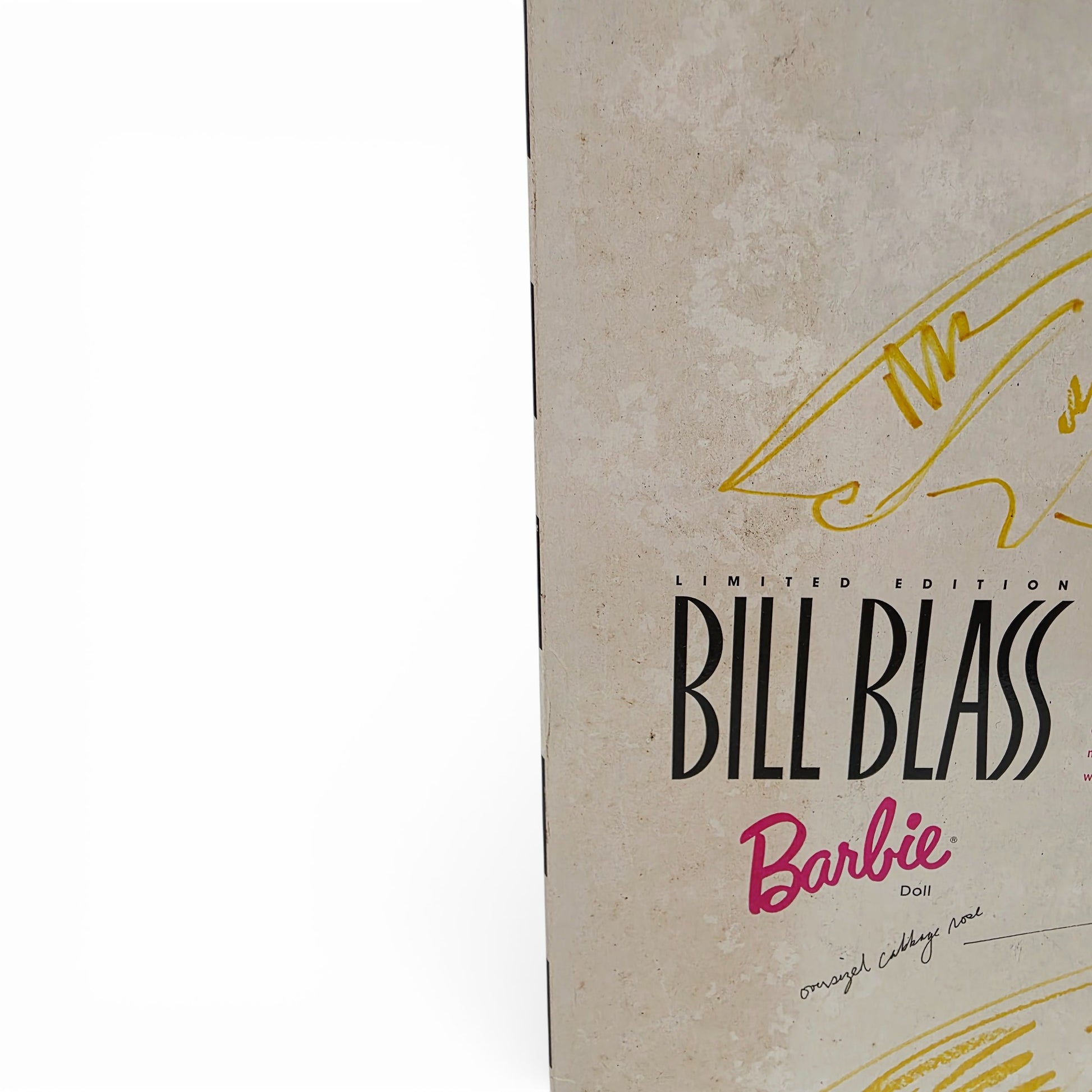 Vintage 1990s doll. Bill Blass Designer Barbie. Limited Edition. Defect 1 view.