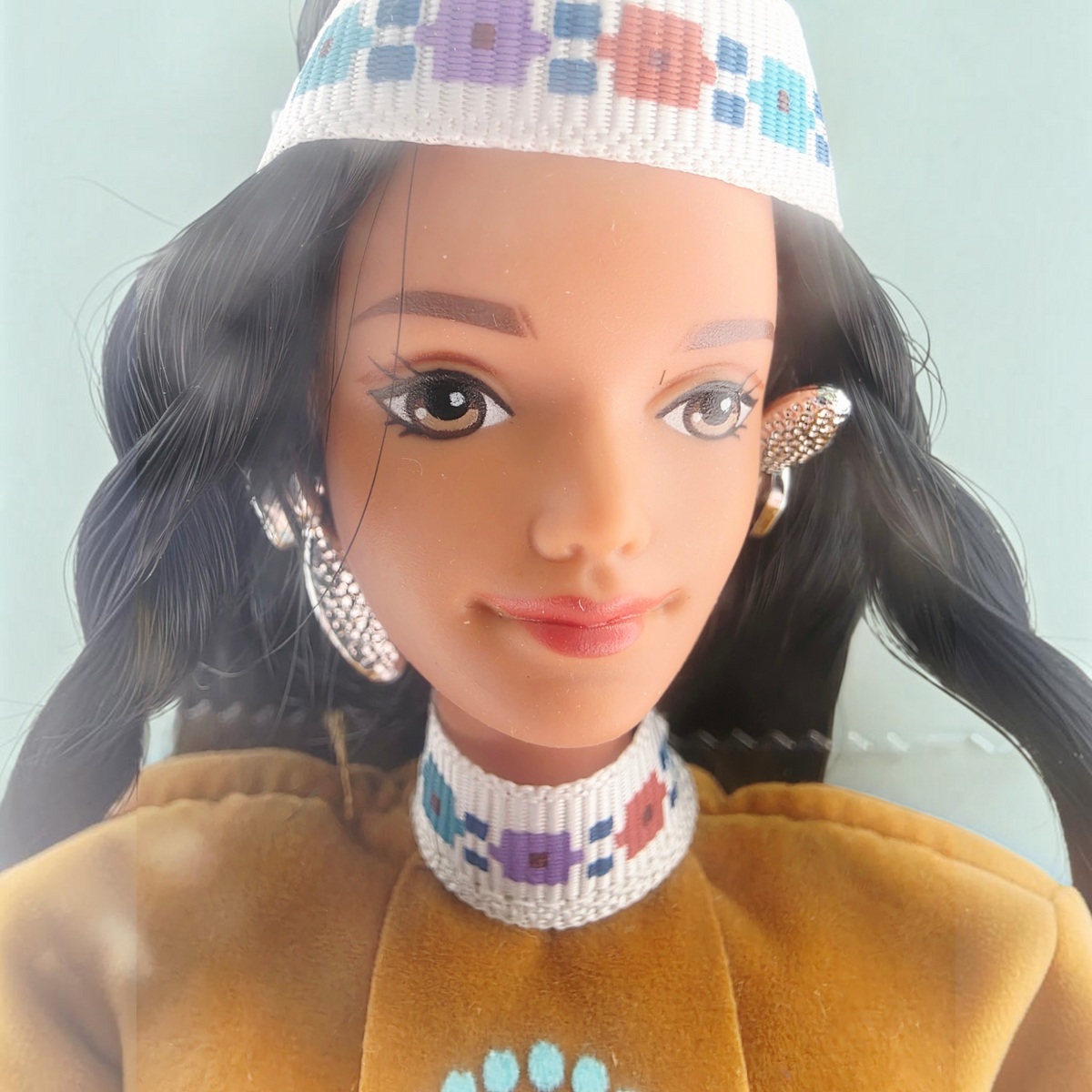 1997 Barbie Dolls of the World Native American Face view