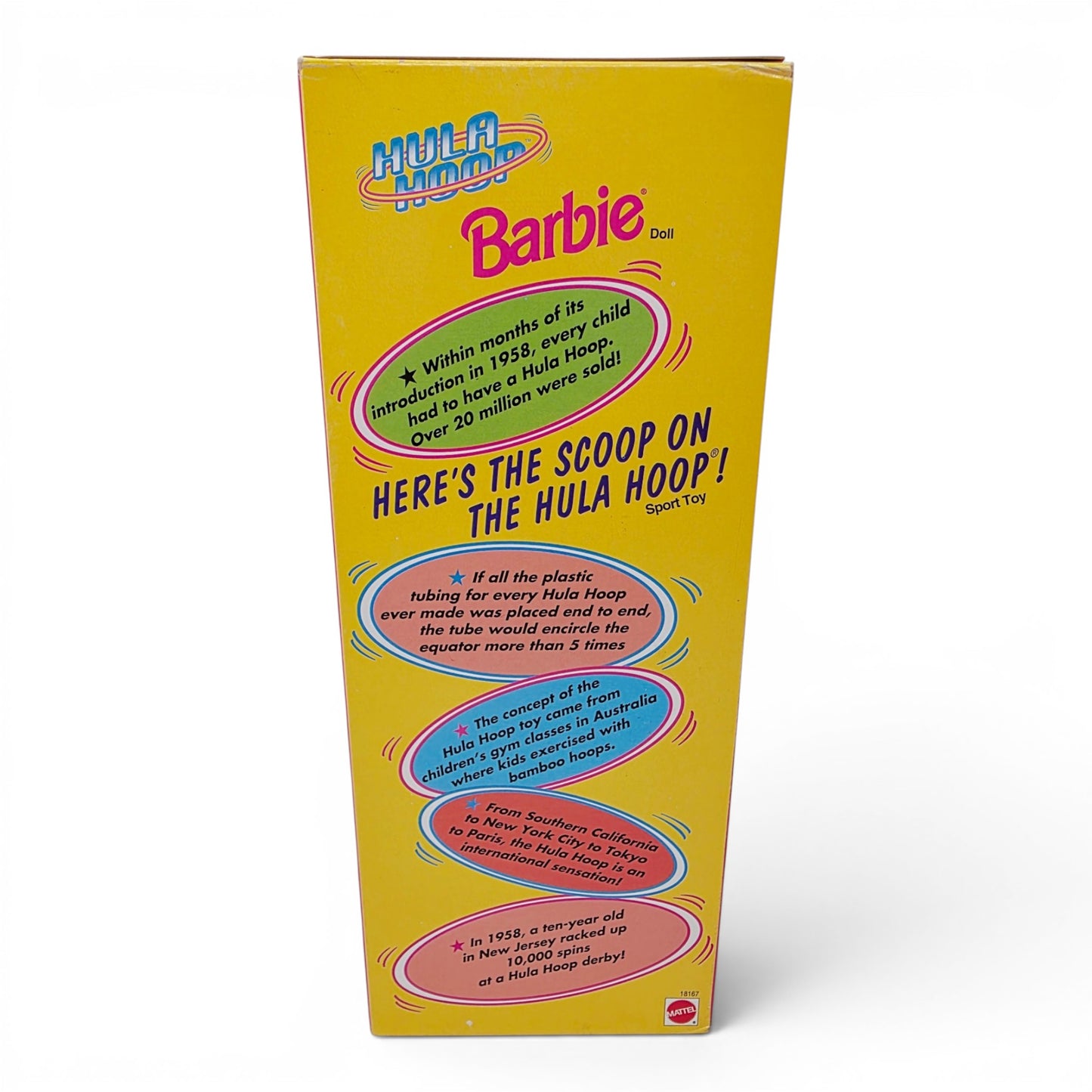 1997 Barbie Hula Hoop Barbie doll — Back view