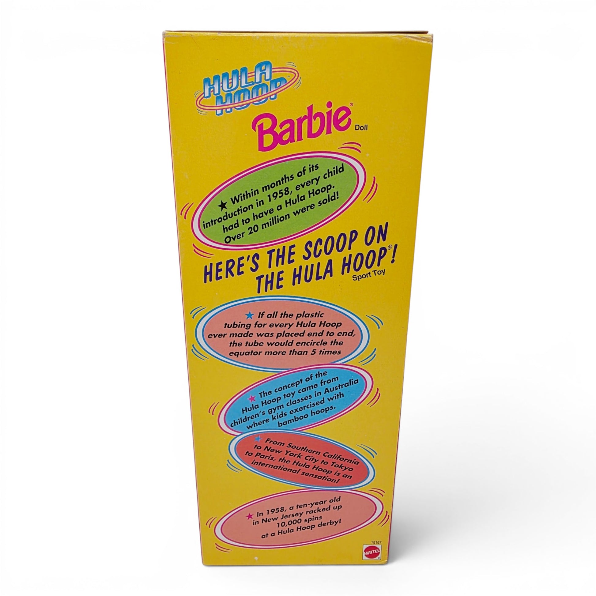 1997 Barbie Hula Hoop Barbie doll — Back view