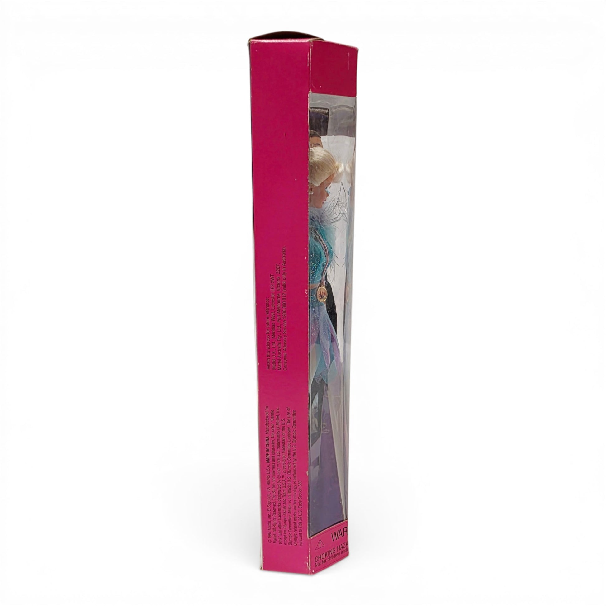 1997 Barbie Olympic USA Skater Barbie & Ken doll giftset — Left side