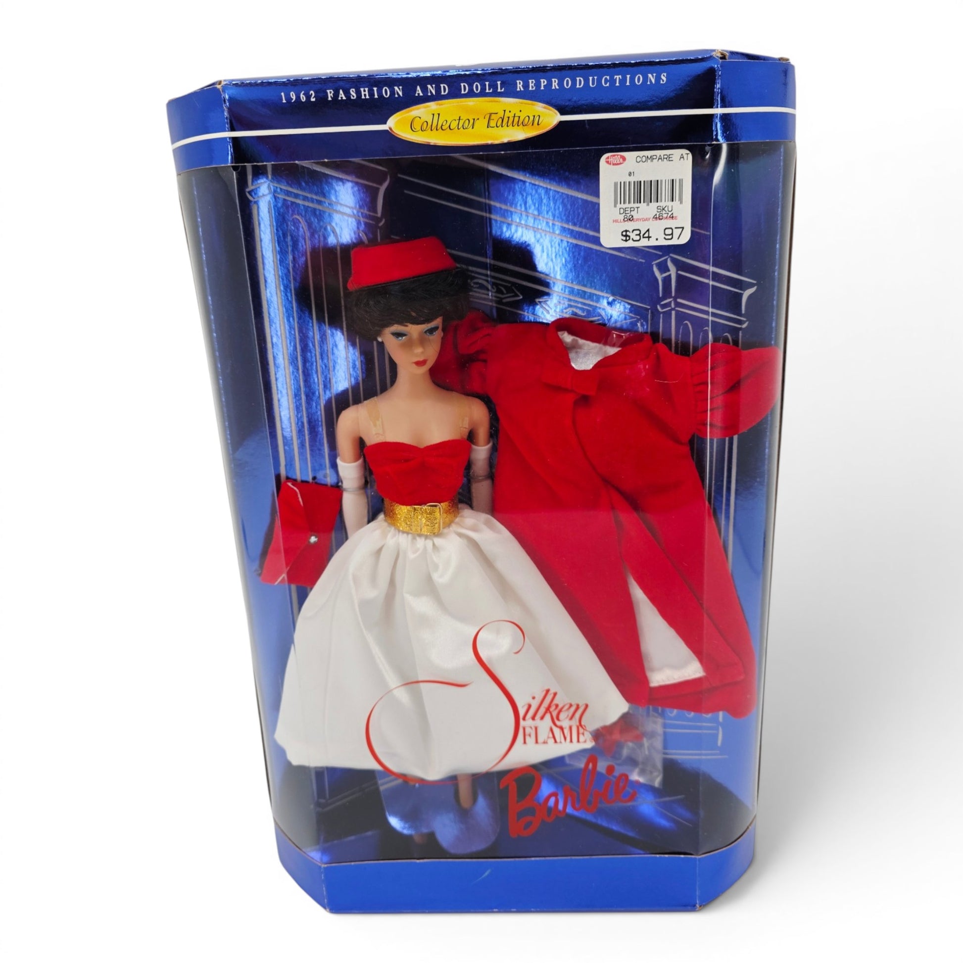 1997 Barbie Silken Flame Brunette doll — Front view
