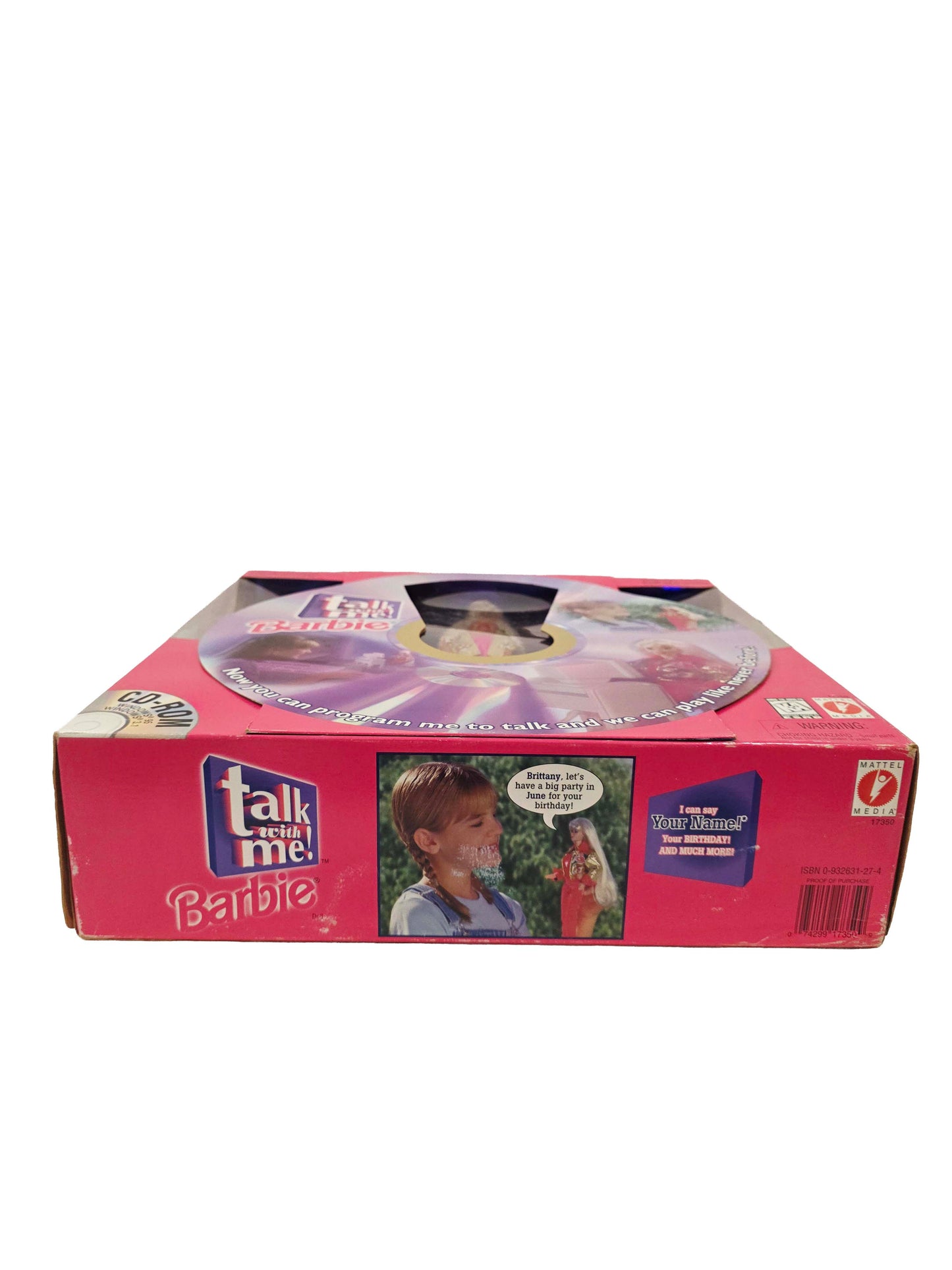 1997 Barbie Talk With Me doll — Bottom view