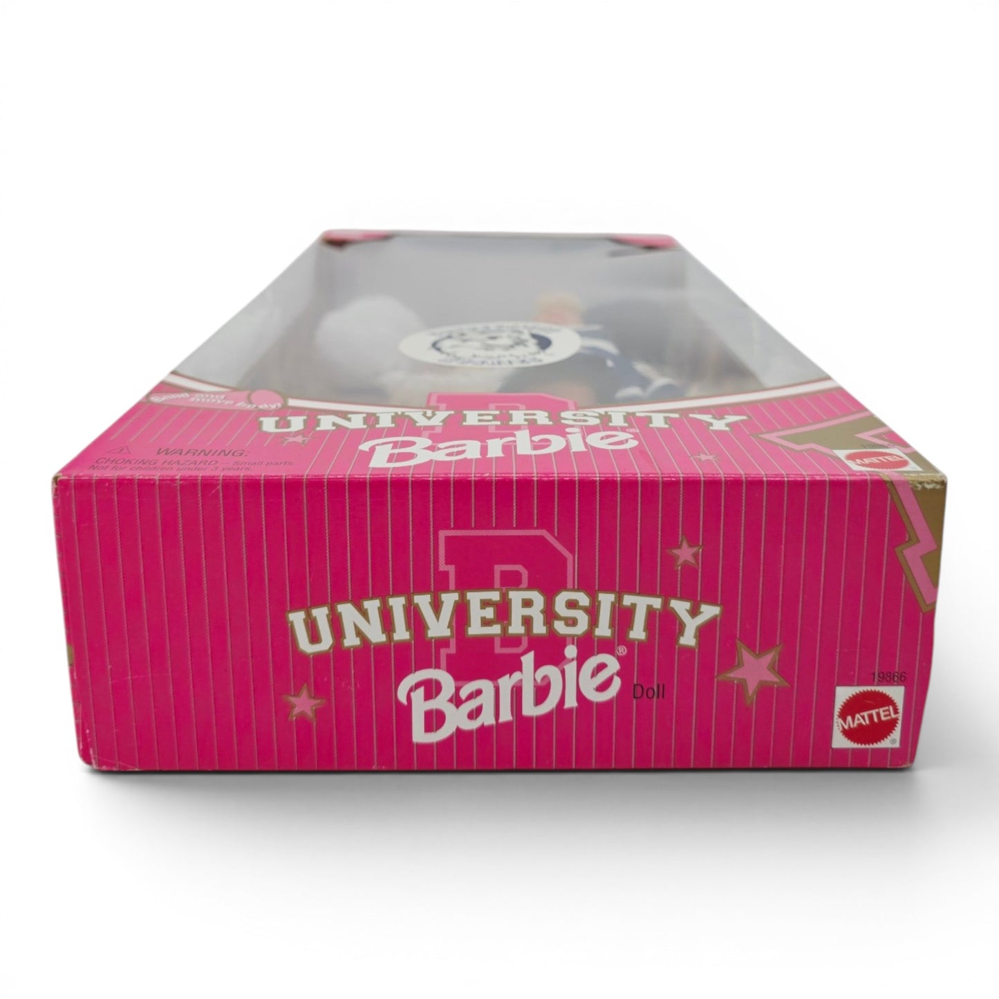 1997 Barbie University Barbie Connecticut Huskies doll — Bottom view
