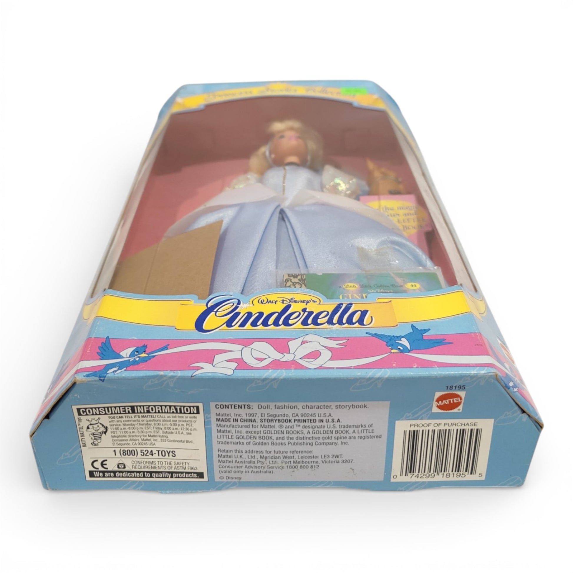Vintage 1990s doll. Princess Stories Collection. Cinderella. Bottom view.