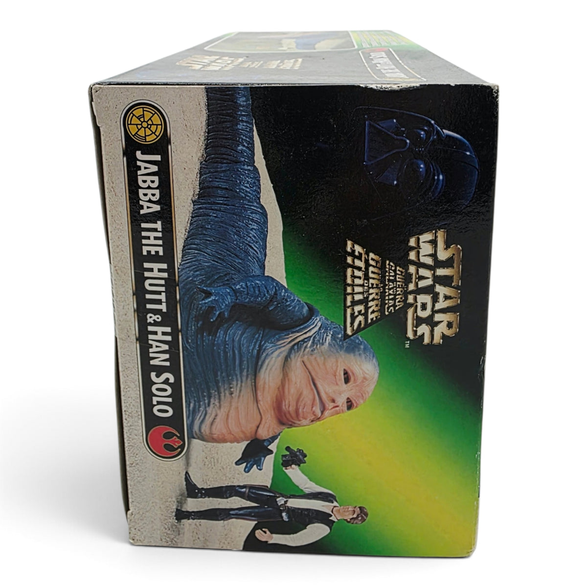 1997 Star Wars Power of the Force II - Creatures and Sets Jabba the Hutt and Han Solo Left view