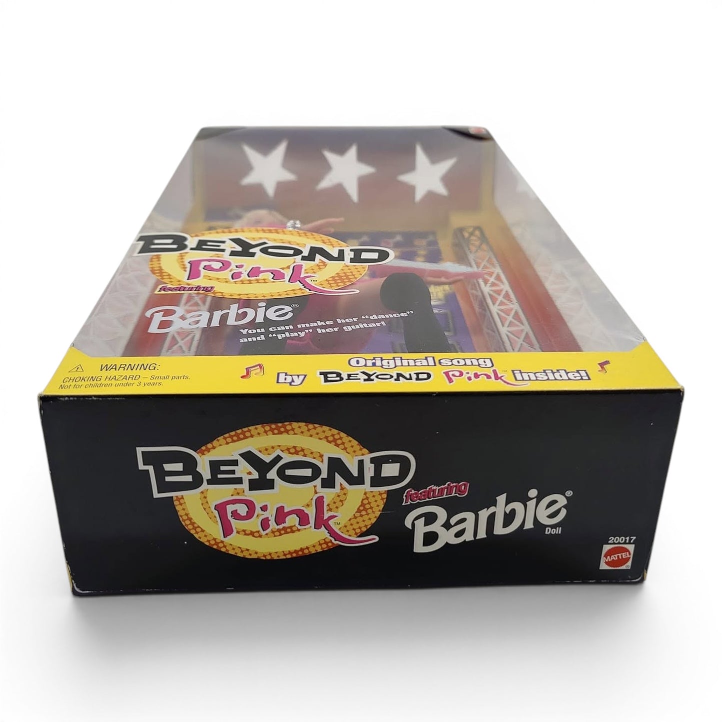 1998 Barbie Beyond Pink Blonde doll — Bottom view