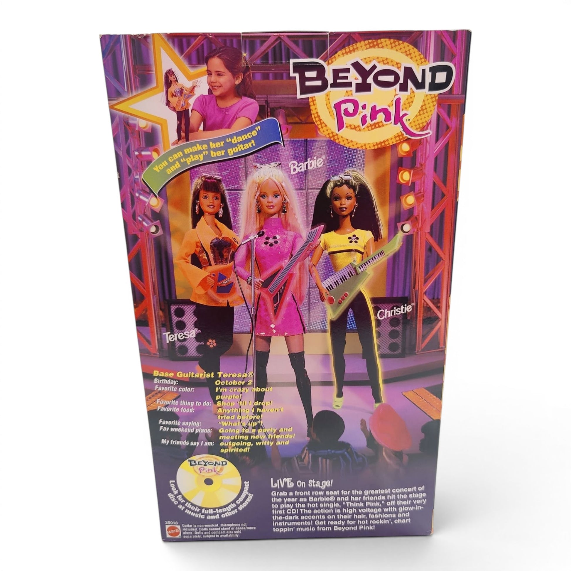 1998 Barbie Beyond Pink Teresa doll — Back view