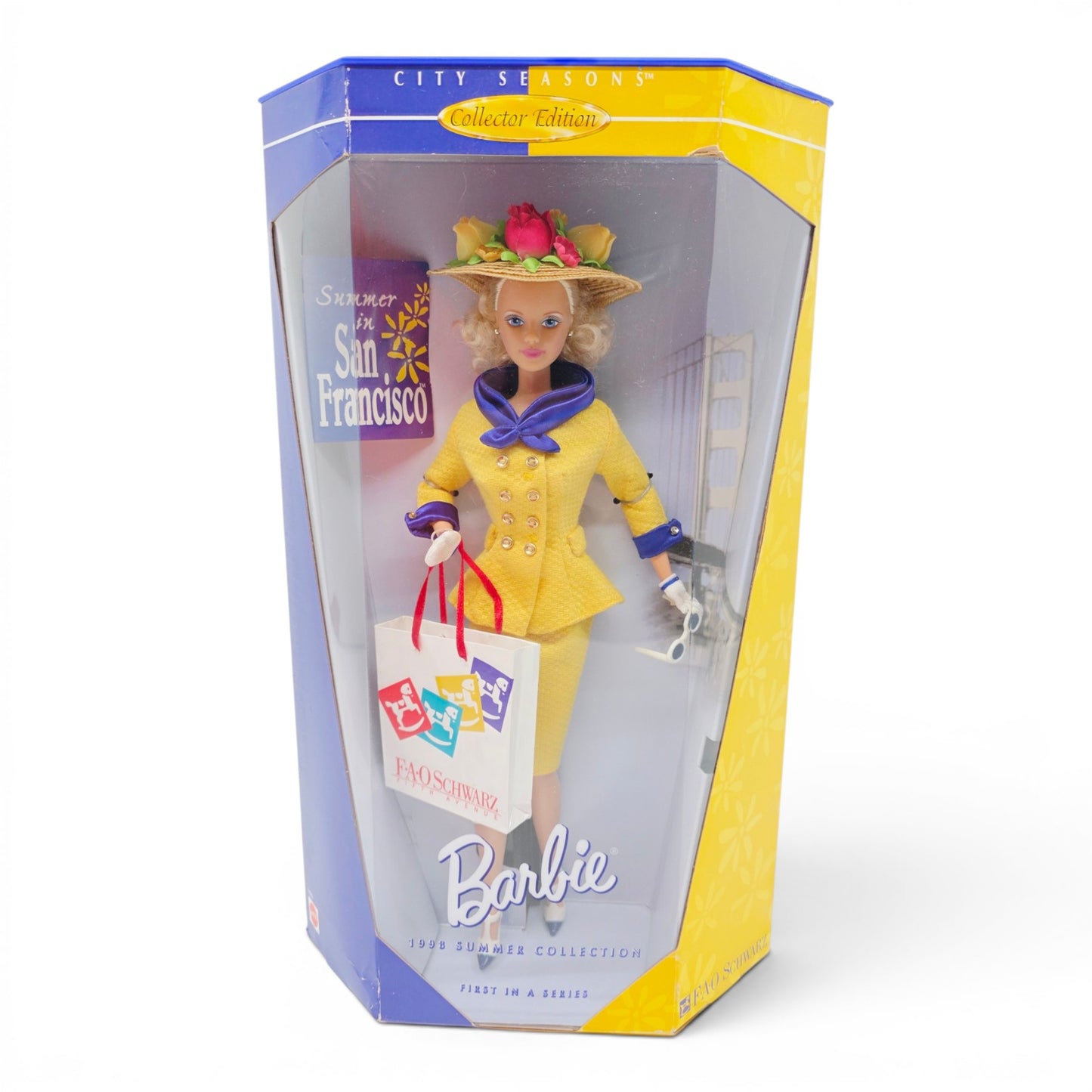 1998 Barbie City Seasons Summer in San Francisco doll — Front view
