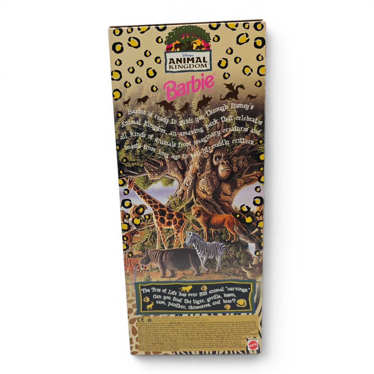 1998 Barbie Disney Parks Exclusive Animal Kingdom Back view
