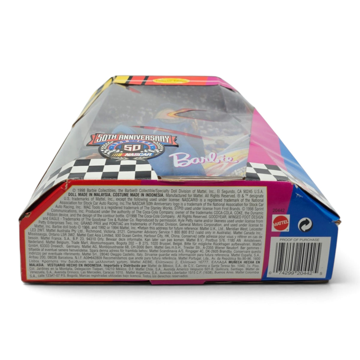 1998 Barbie NASCAR 50th Anniversary Bottom view