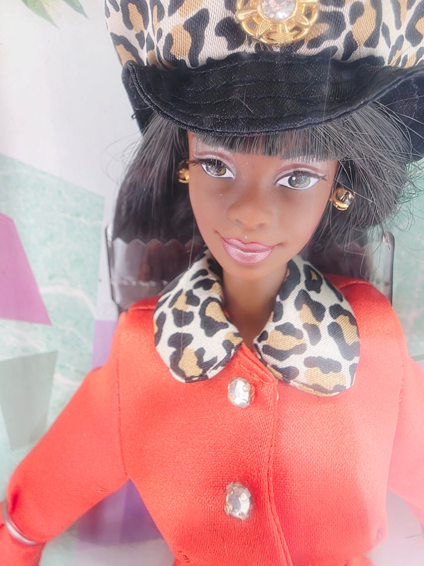 1998 Barbie Tangerine Twist AA doll — Face close-up
