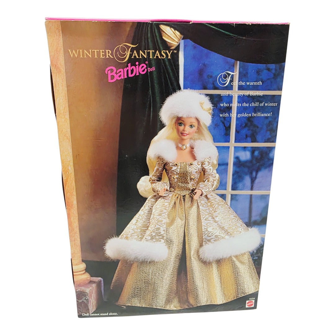 Vintage 1990s doll. Winter Fantasy. Special Edition. Back view.