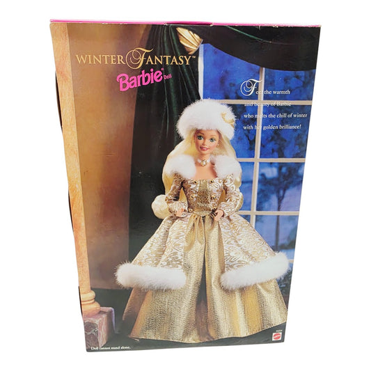 Vintage 1990s doll. Winter Fantasy. Special Edition. Back view.