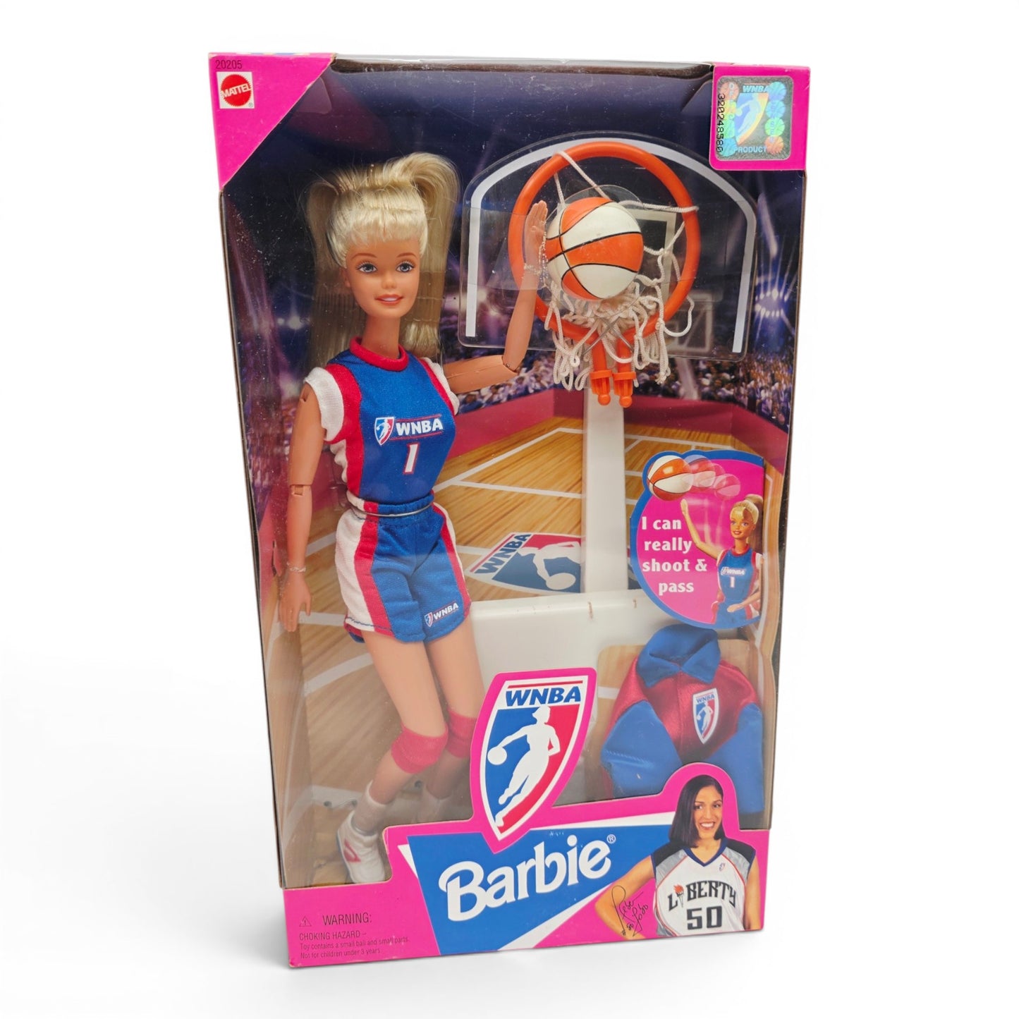 1998 Barbie Women's National Basketball Association WNBA Barbie doll — Front view