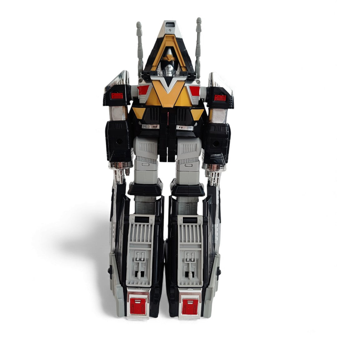 Vintage 1990s action figure playset. In Space. Delta Deluxe Megazord. Rare. Close up 3 view.