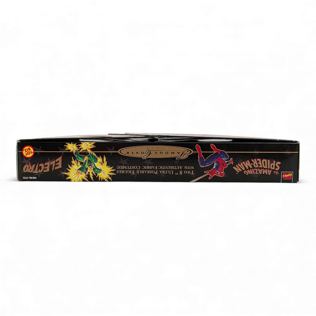 1998 Spider-Man Famous Cover Series Spider-Man & Electro action figure playset — Top view