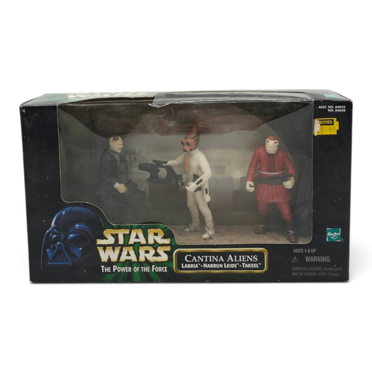 1998 Star Wars Power of the Force II - Cinema Scenes Cantina Aliens: Labria, Nabrun Leids, Takeel Front view