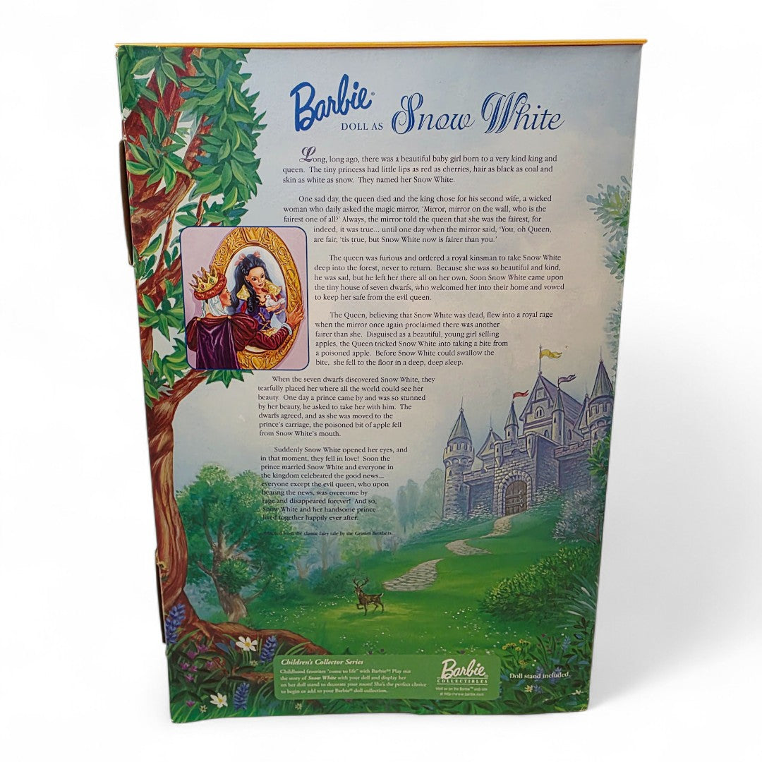 1999 Barbie Children's Collector Series Barbie as Snow White doll — Back view