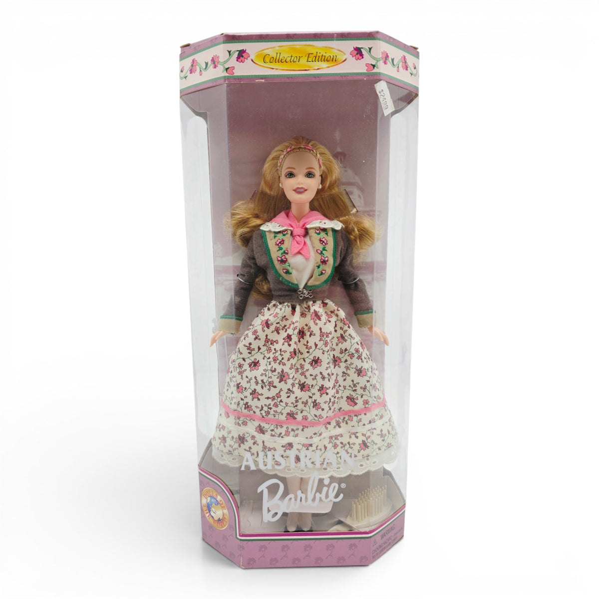 1999 Barbie Dolls of the World Austrian Front view