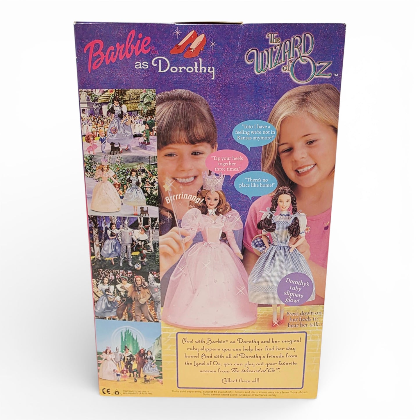1999 Barbie The Wizard of Oz Dorothy doll — Back view
