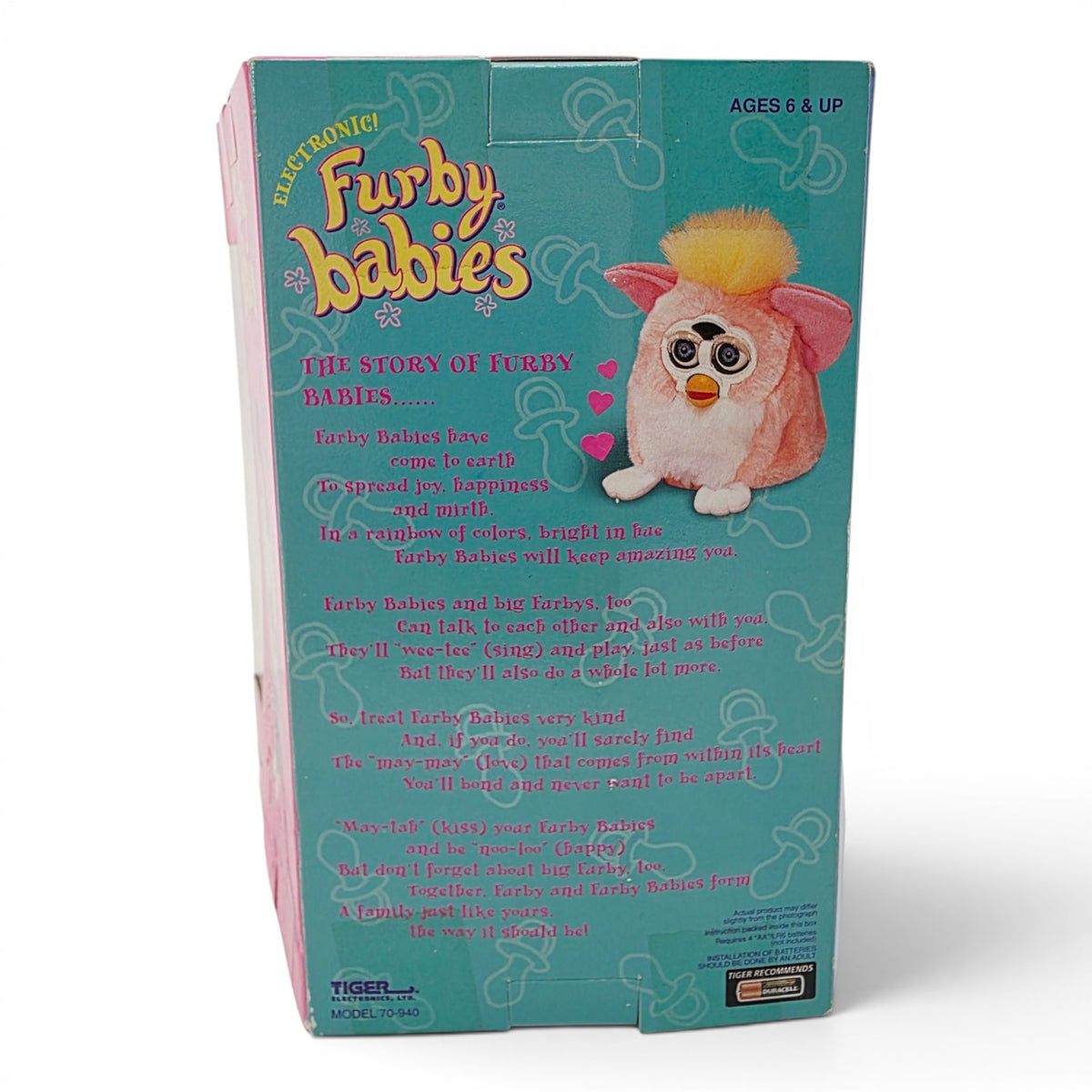 1999 Furby Furby Baby Back view