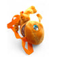 Vintage 1990s plush. Charmander. 30cm Plush Backpack. Back view.