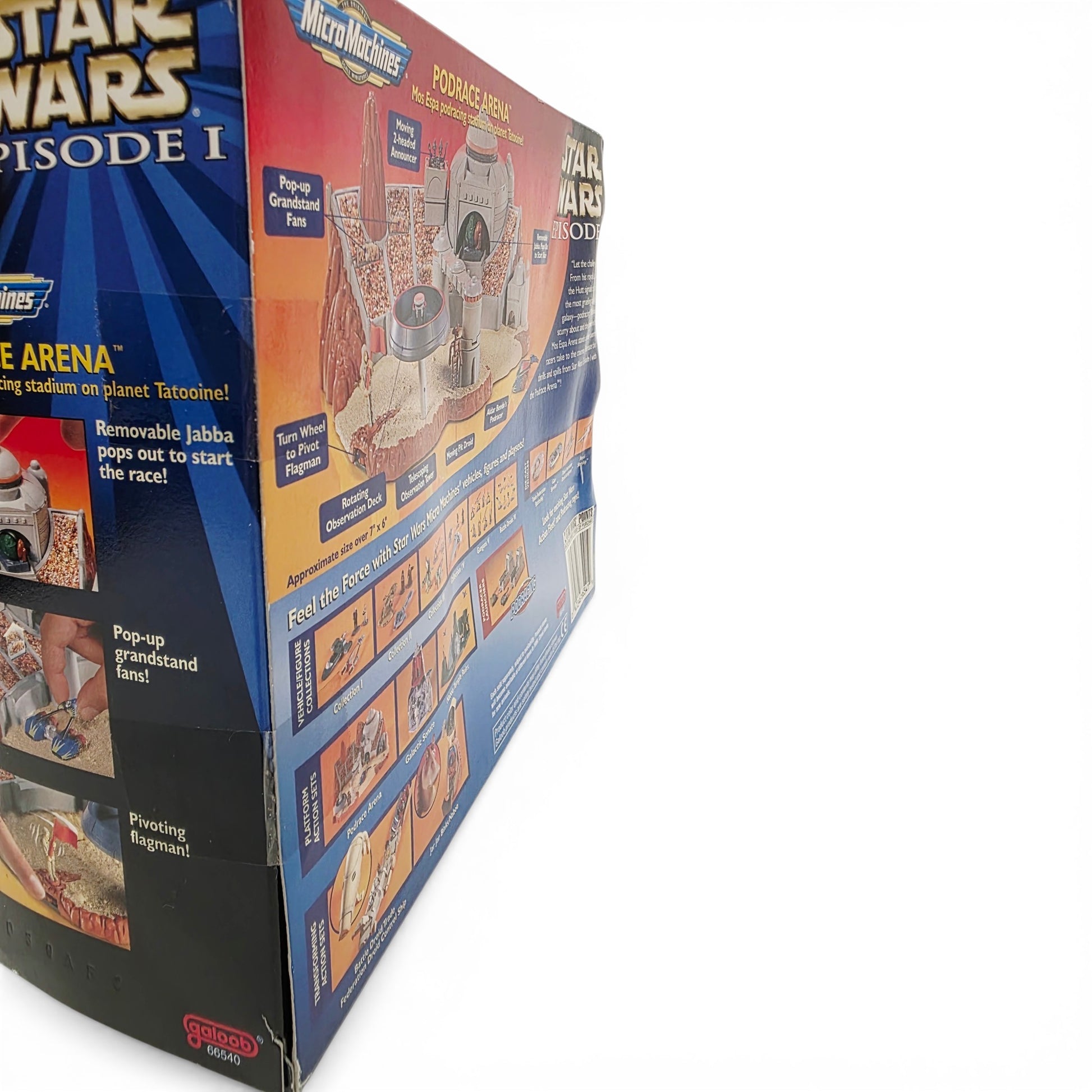 1999 Star Wars Micro Machines EP1 Podrace Arena action figure playset — Close-up 1