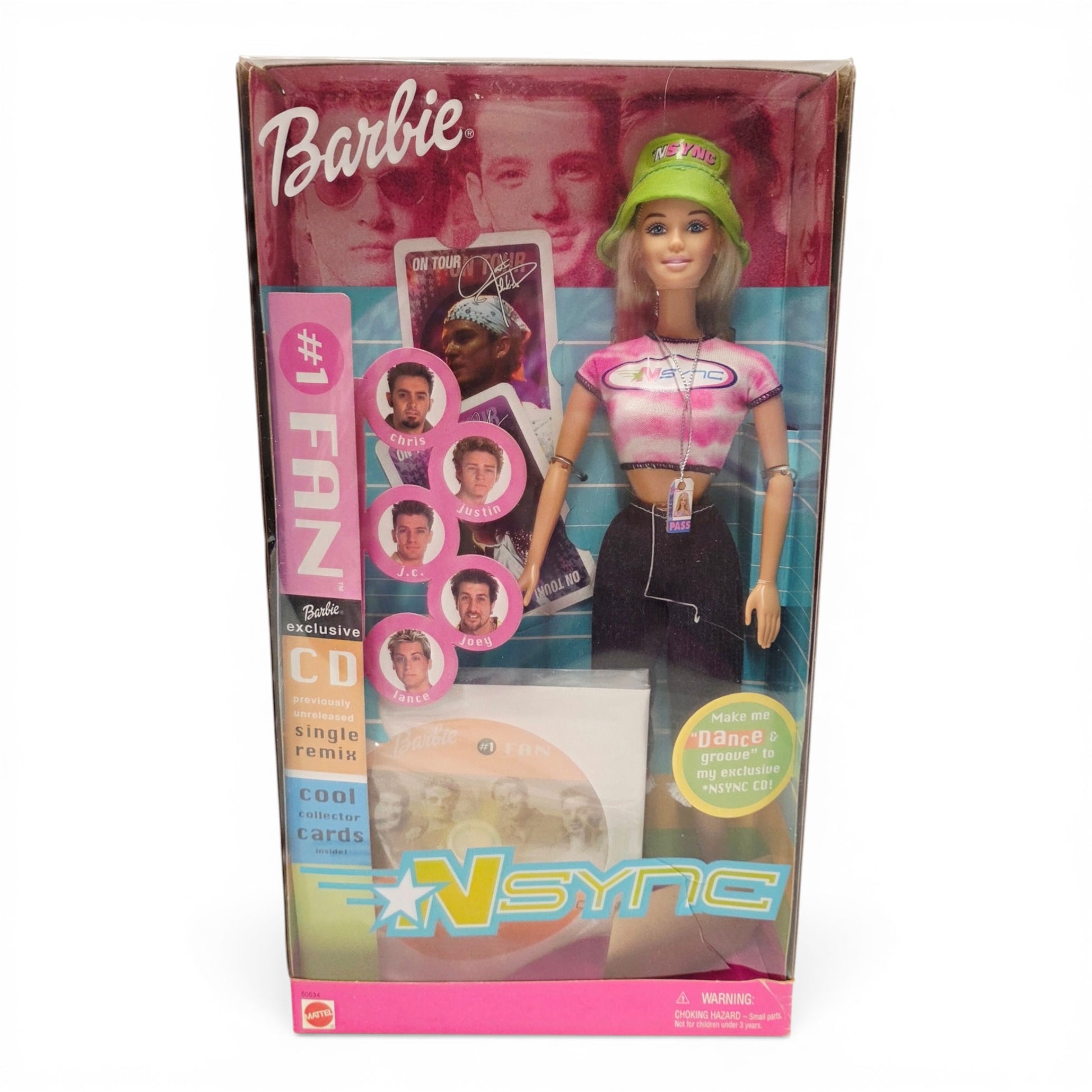 2000 Barbie #1 NSYNC Fan Barbie doll — Front view