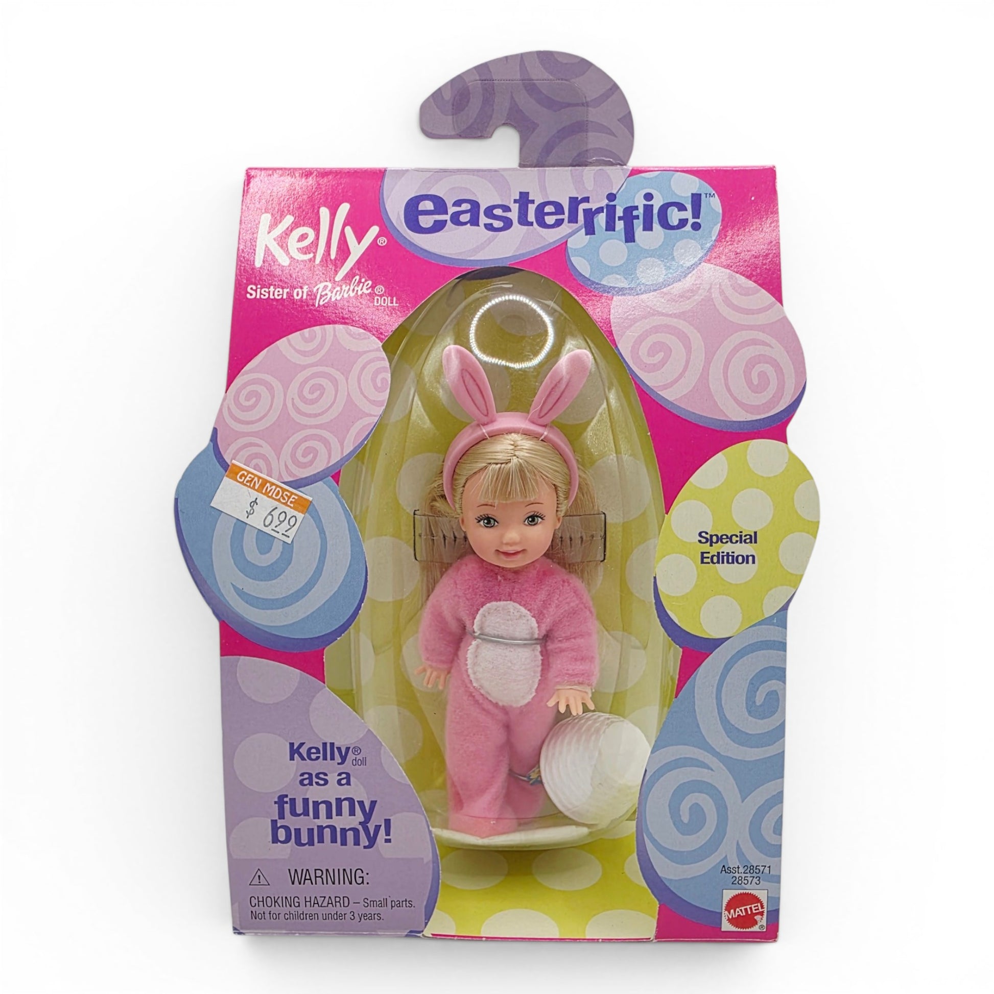 2000 Barbie Easterrific Kelly Funny Bunny doll — Front view