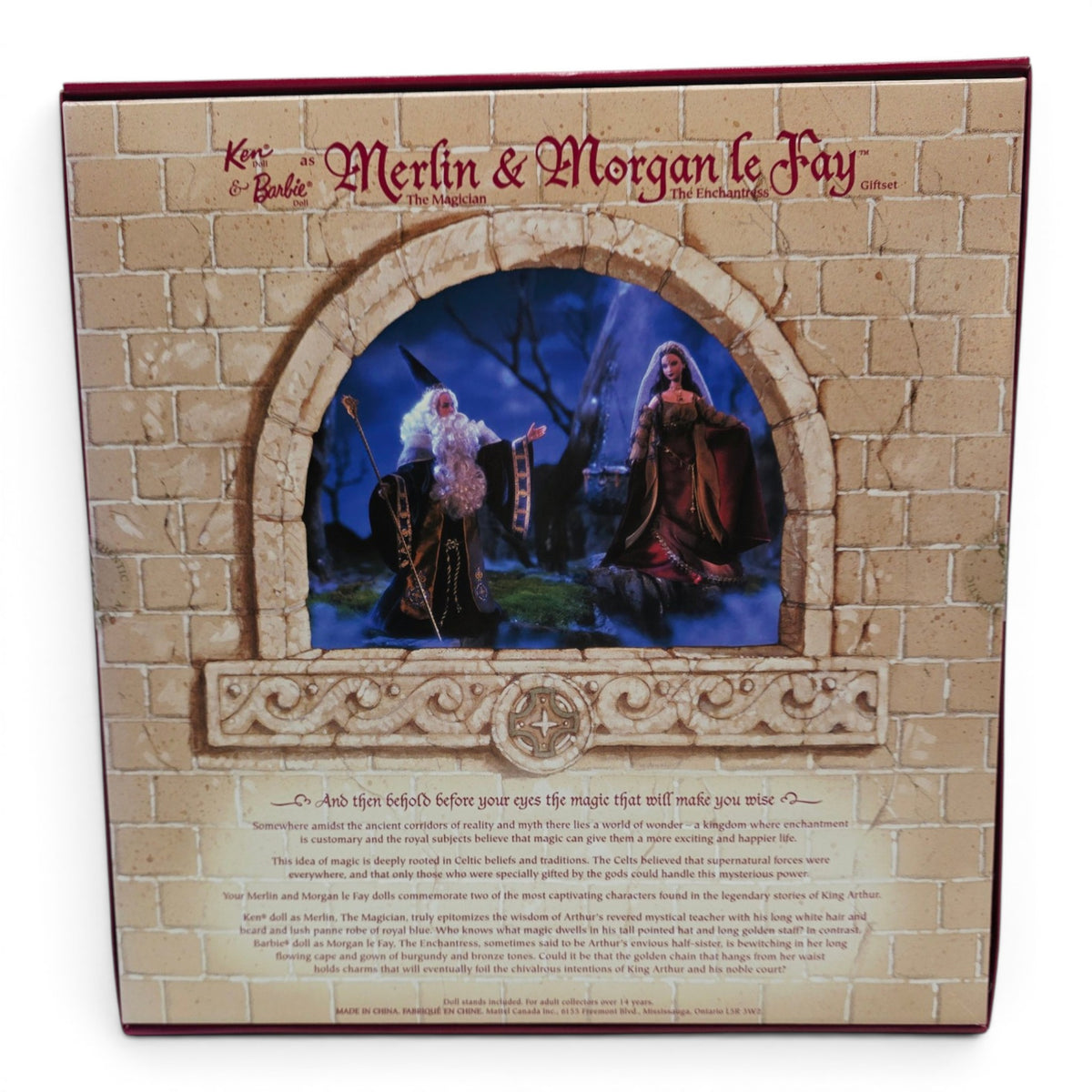 2000 Barbie Magic and Mystery Collection Merlin, Morgan le Fay Back view