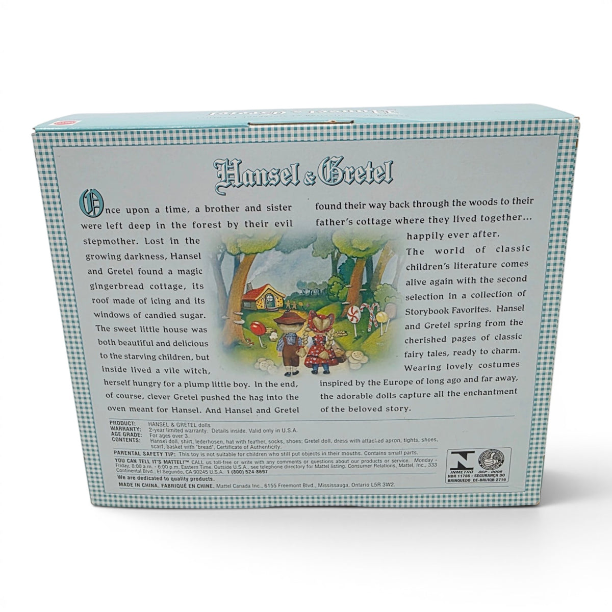 2000 Kelly Storybook Favorites Hansel, Gretel Back view