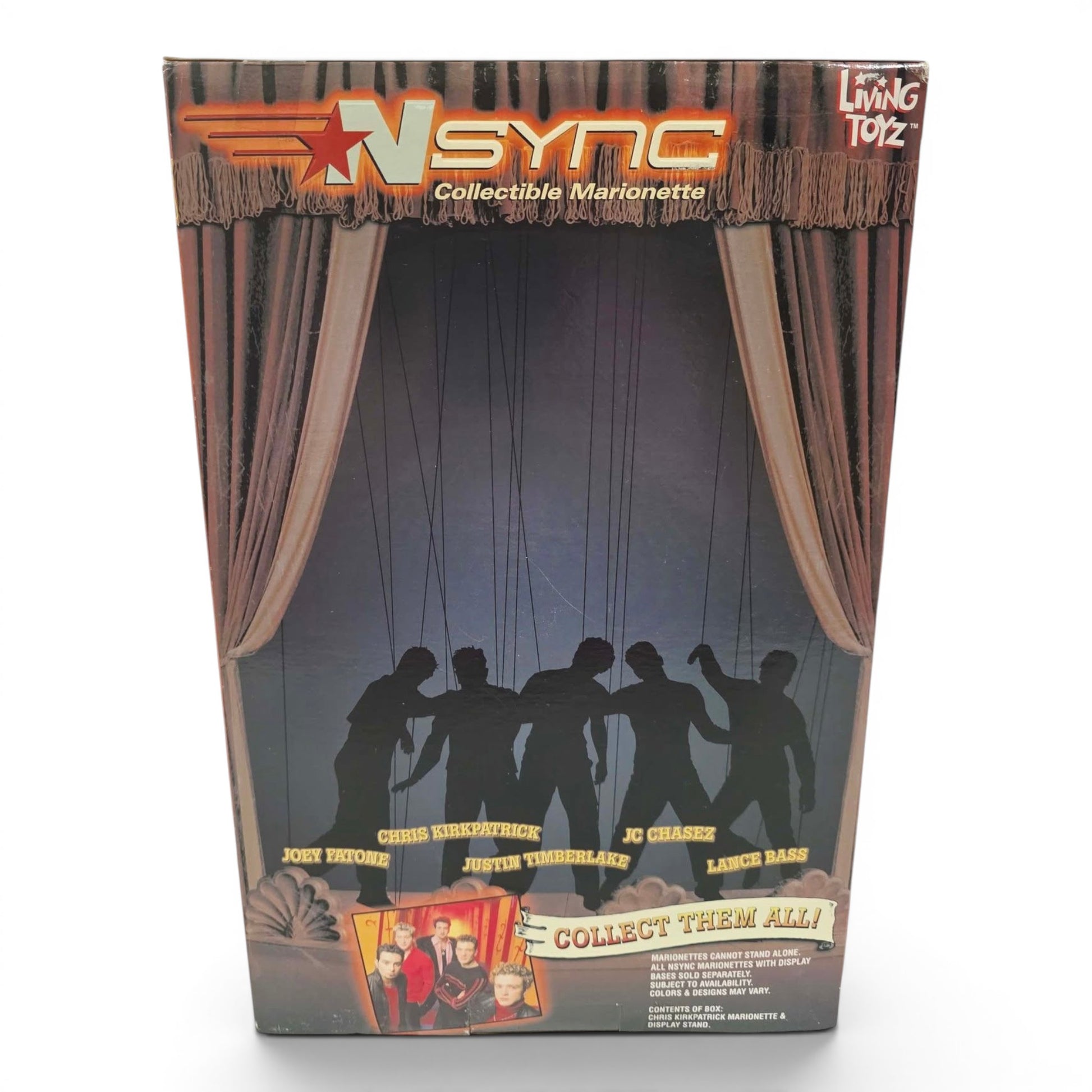 2000 NSYNC NSYNC Collectible Marionette Chris Kirkpatrick celebrity doll — Back view