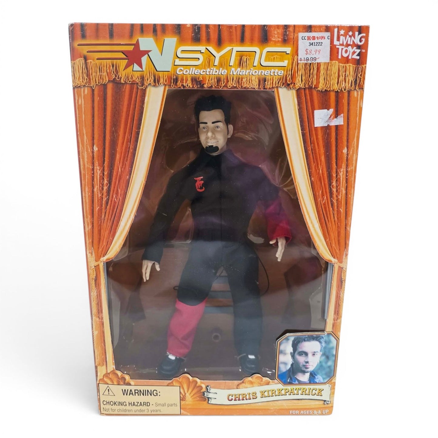 2000 NSYNC NSYNC Collectible Marionette Chris Kirkpatrick celebrity doll — Front view