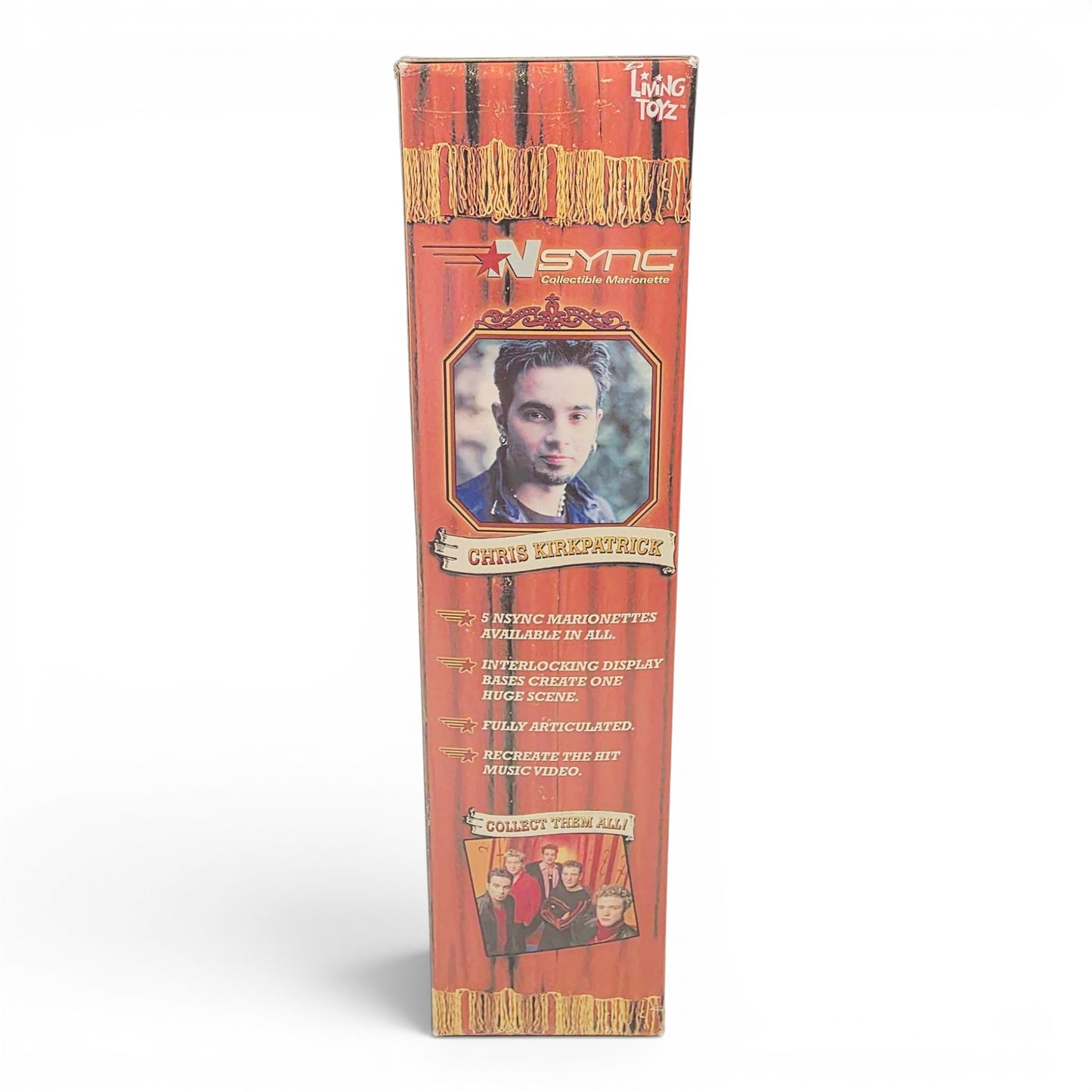 2000 NSYNC NSYNC Collectible Marionette Chris Kirkpatrick celebrity doll — Right side