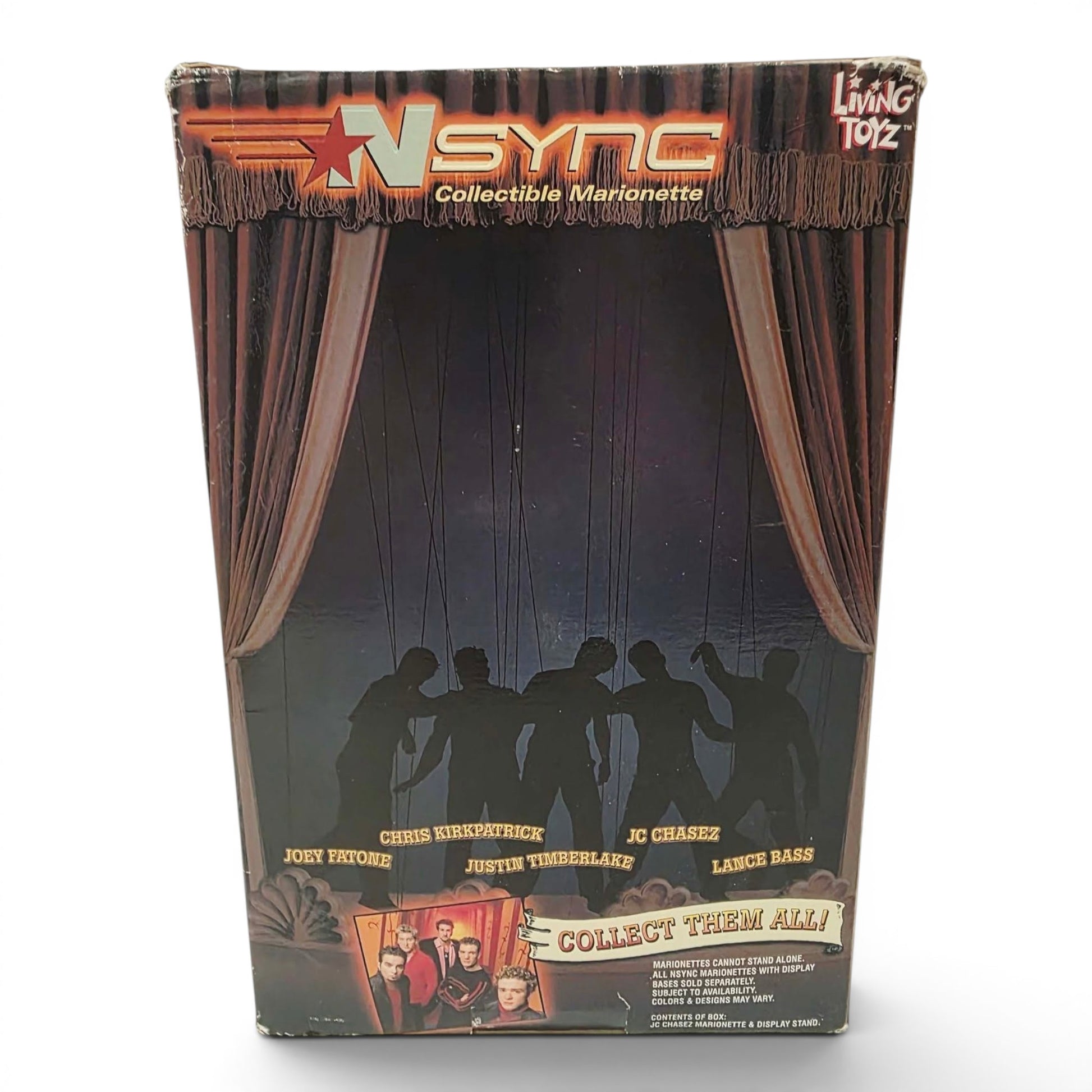 2000 NSYNC NSYNC Collectible Marionette JC Chasez celebrity doll — Back view