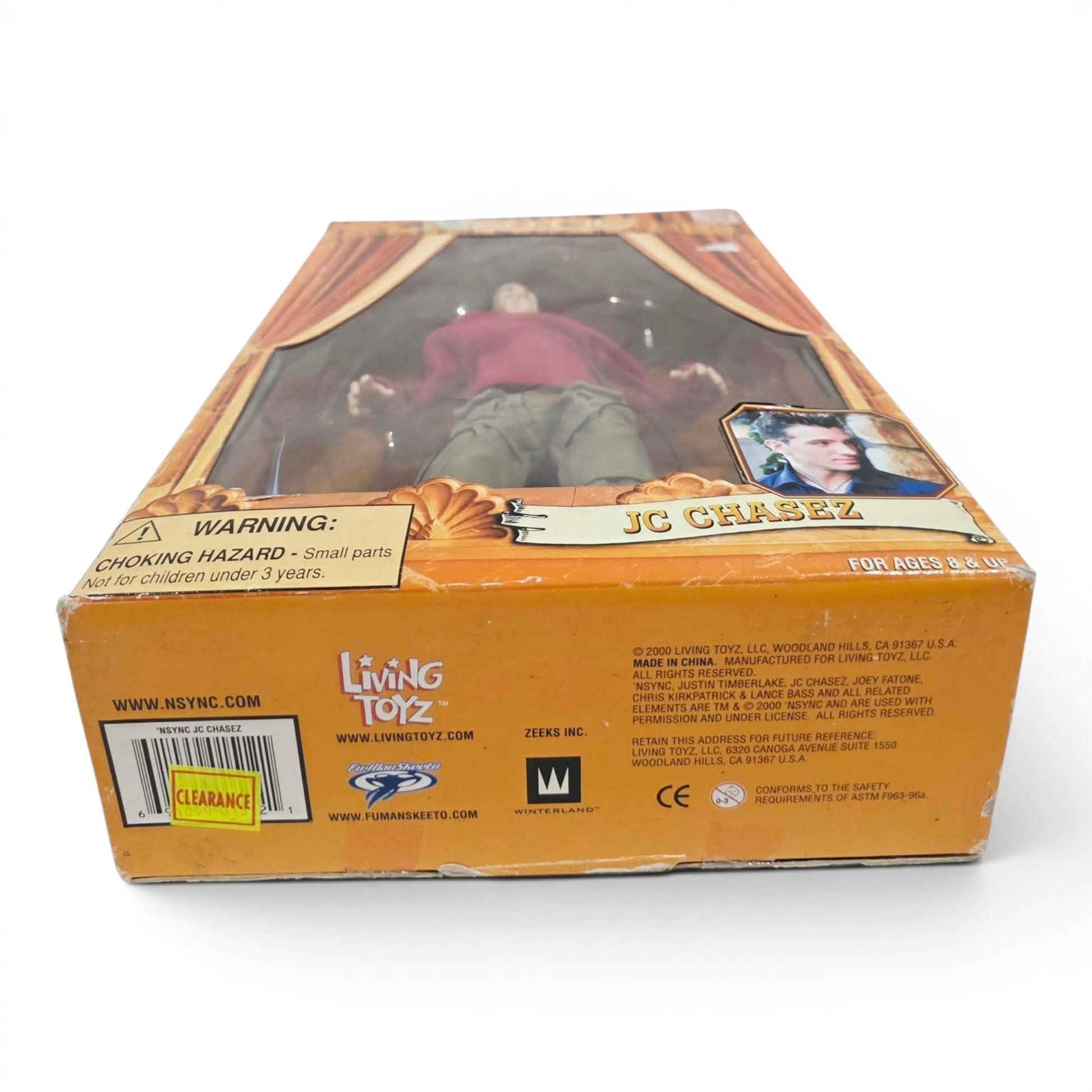 2000 NSYNC NSYNC Collectible Marionette JC Chasez celebrity doll — Bottom view