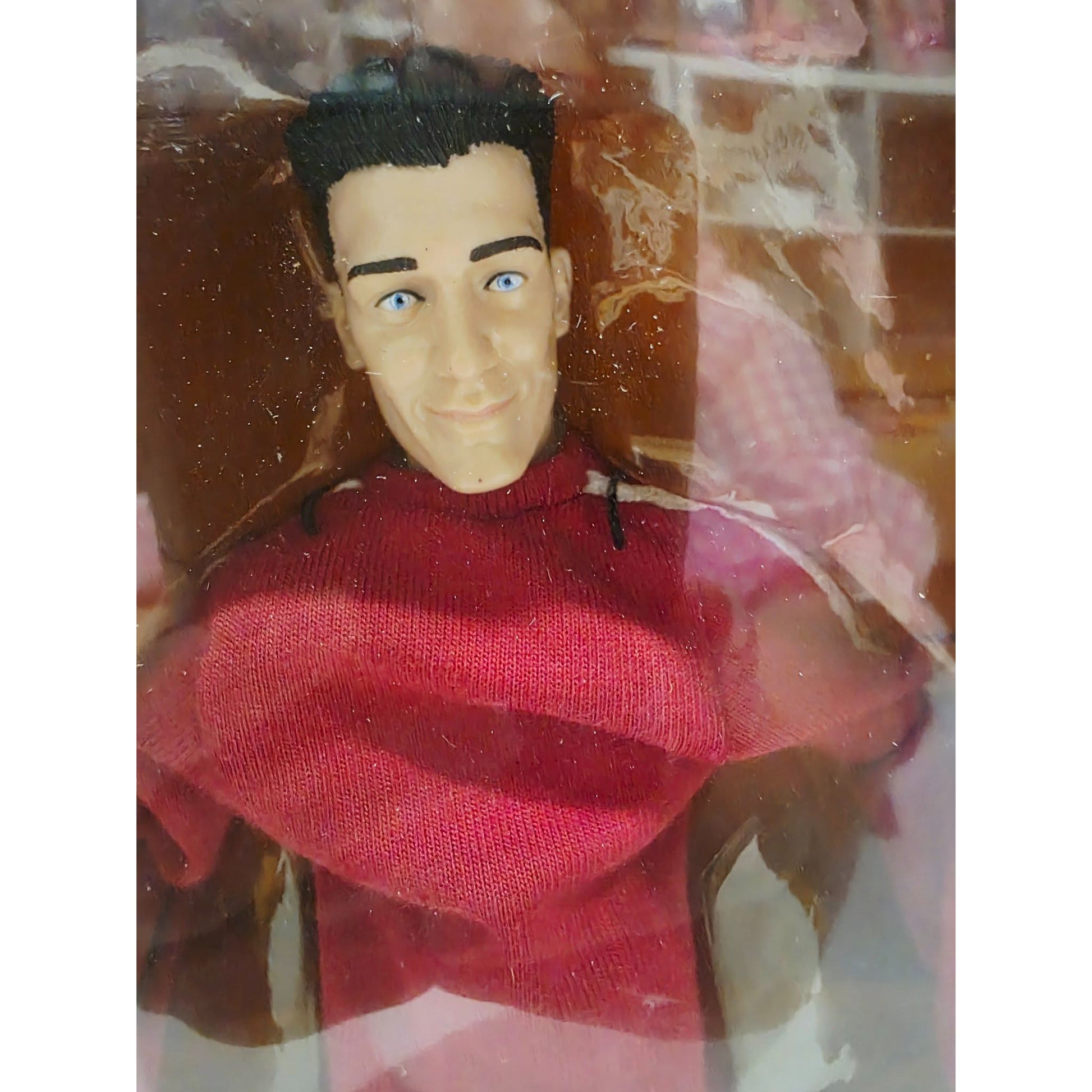 2000 NSYNC NSYNC Collectible Marionette JC Chasez celebrity doll — Face close-up