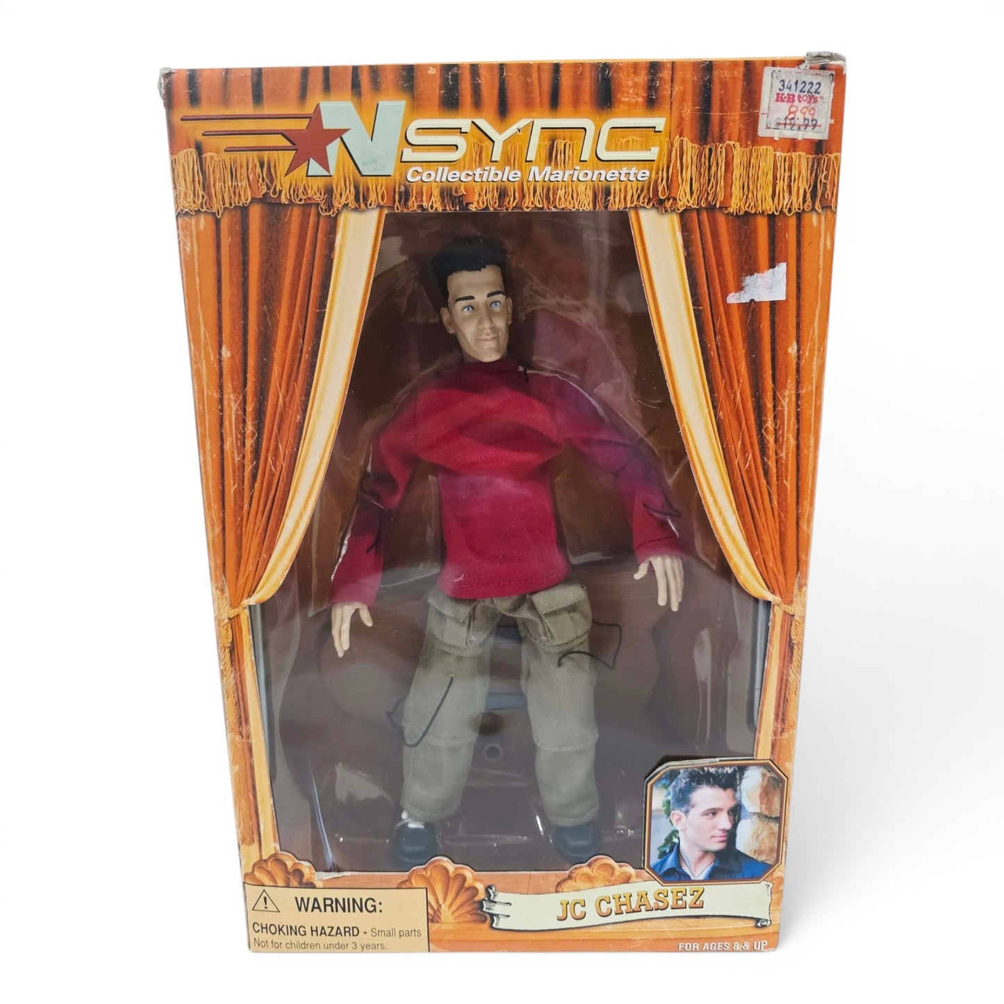 2000 NSYNC NSYNC Collectible Marionette JC Chasez celebrity doll — Front view