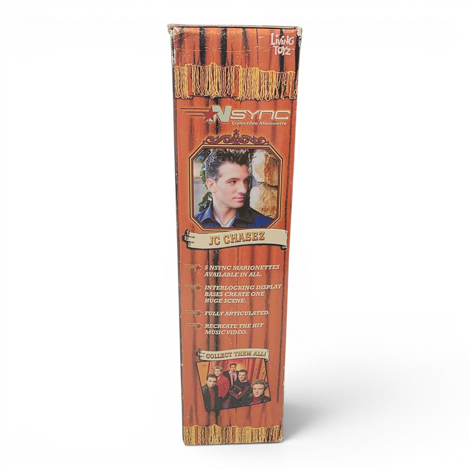 2000 NSYNC NSYNC Collectible Marionette JC Chasez celebrity doll — Left side
