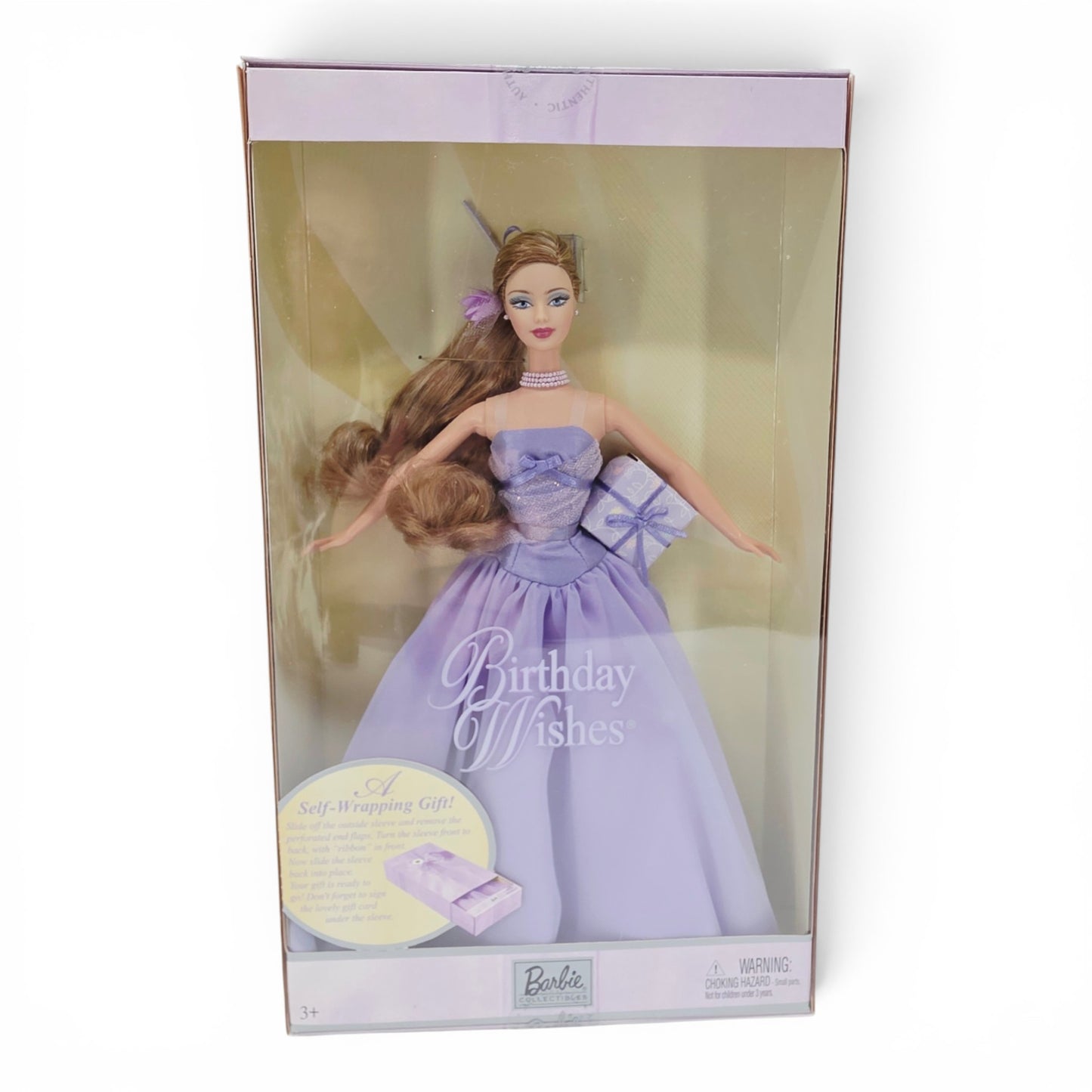 2001 Barbie Birthday Wishes Purple doll — Front view