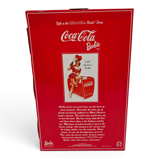 2001 Barbie Coca-Cola Barbie Series Majorette doll — Back view