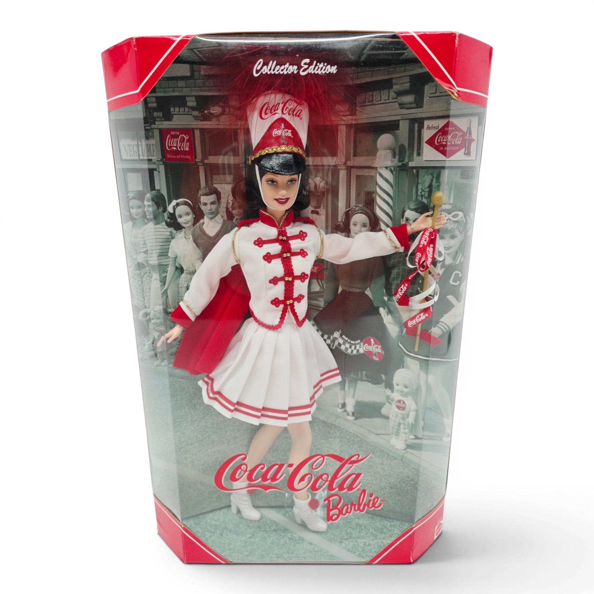 2001 Barbie Coca-Cola Barbie Series Majorette doll — Front view