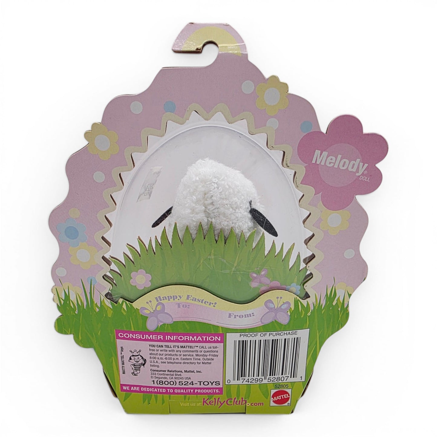 2001 Barbie Easter Eggie Melody as a Lil Lamb doll — Back view