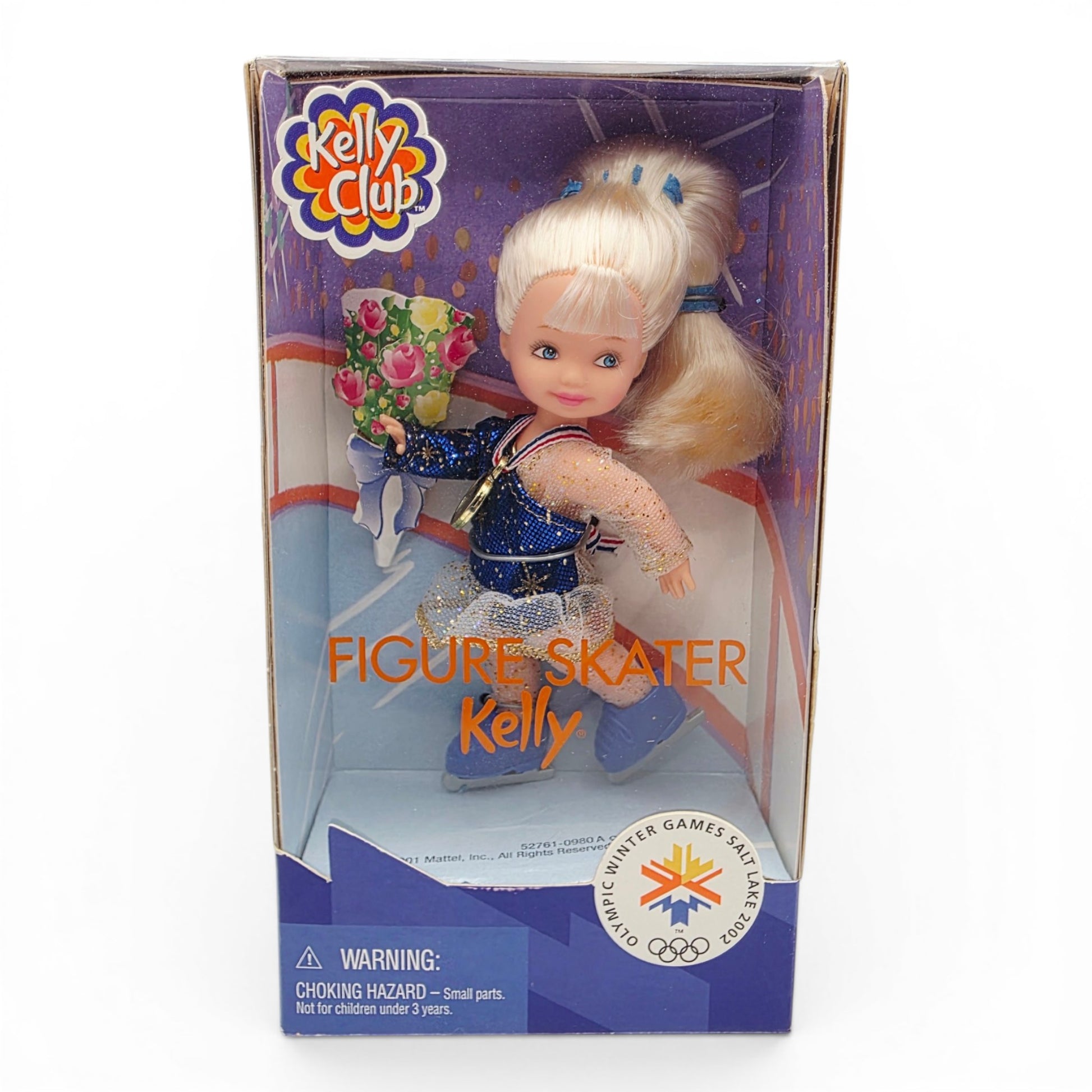 2001 Barbie Kelly Club Figure Skater Kelly doll — Front view
