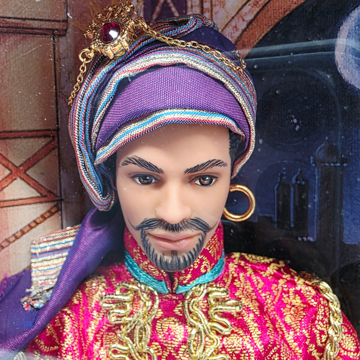 2001 Barbie Magic and Mystery Collection Arabian Nights Prince, Arabian Nights Princess Close-up 1 view